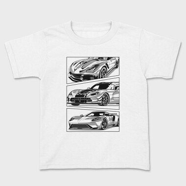 Детска Тениска, AMERICAN SUPER CAR