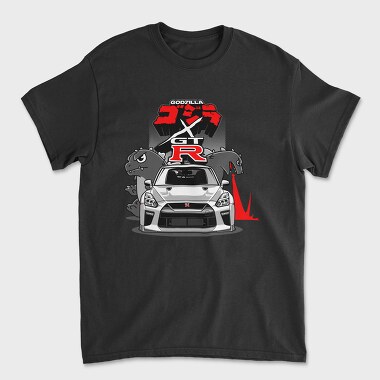 Унисекс Мъжка Тениска, gtr godzilla