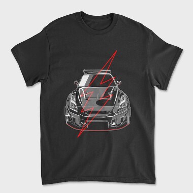 Унисекс Мъжка Тениска, GTR R35 2