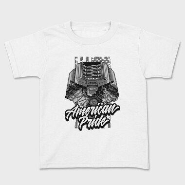 MUSTANG COYOTE ENGINE, Kids' T-Shirt