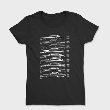 Mustang History Silhouette, Women's T-Shirt