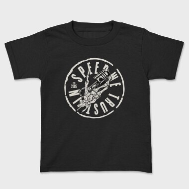 Skull Piston, Kids' T-Shirt