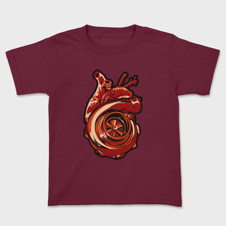 TURBO HEARTS, Kids' T-Shirt
