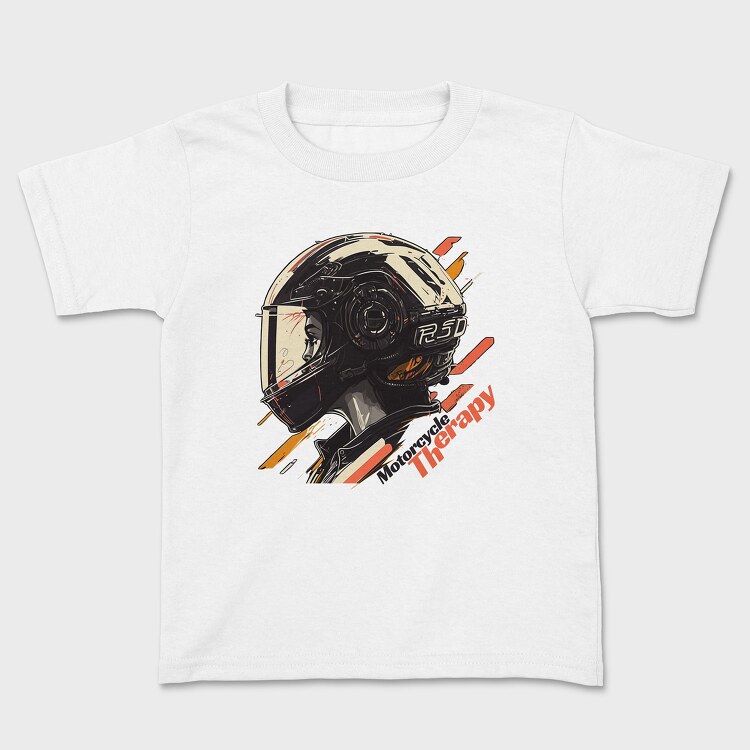 Motorcycle Therapy Helmet Artistic, Детска Тениска