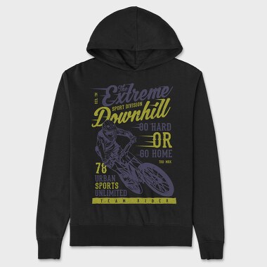 The Extreme Downhill, Unisex Men's Hoodie