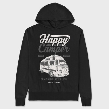 Happy Camper, Unisex Men's Hoodie