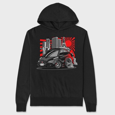 Civic FK8, Unisex Men's Hoodie