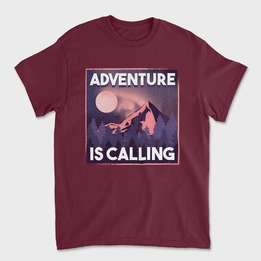 Adventure Is Calling, Unisex Men's T-Shirt