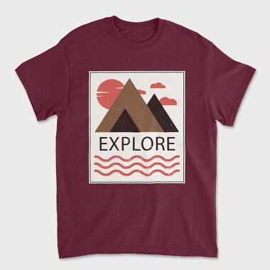Explore, Unisex Men's T-Shirt