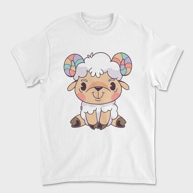 Унисекс Мъжка Тениска, Cute Aries