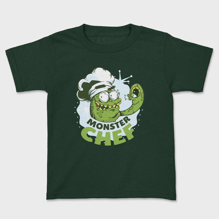 Monster Chef, Kids' T-Shirt