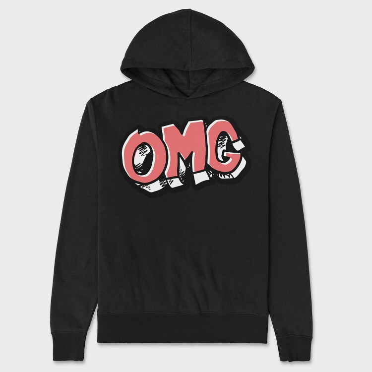 Omg, Unisex Men's Hoodie