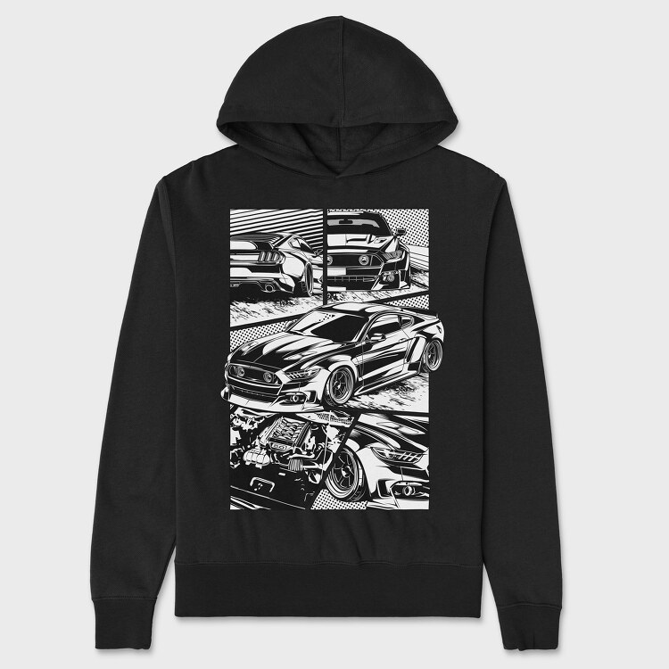 Mustang S550, Unisex Men's Hoodie