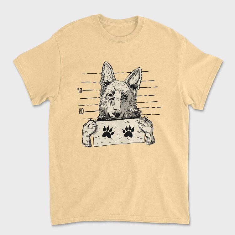 Dog Sheperd, Unisex Men's T-Shirt