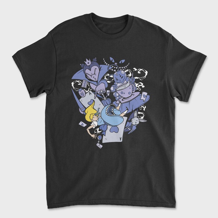 Alice Wonderland, Unisex Men's T-Shirt