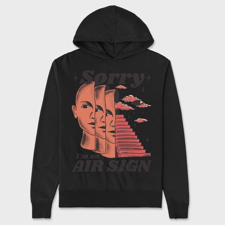 Air Sign, Unisex Men's Hoodie