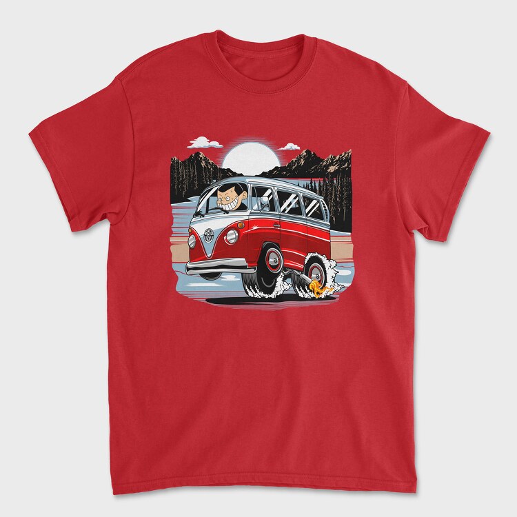 Vintage Motorbike, Унисекс Мъжка Тениска