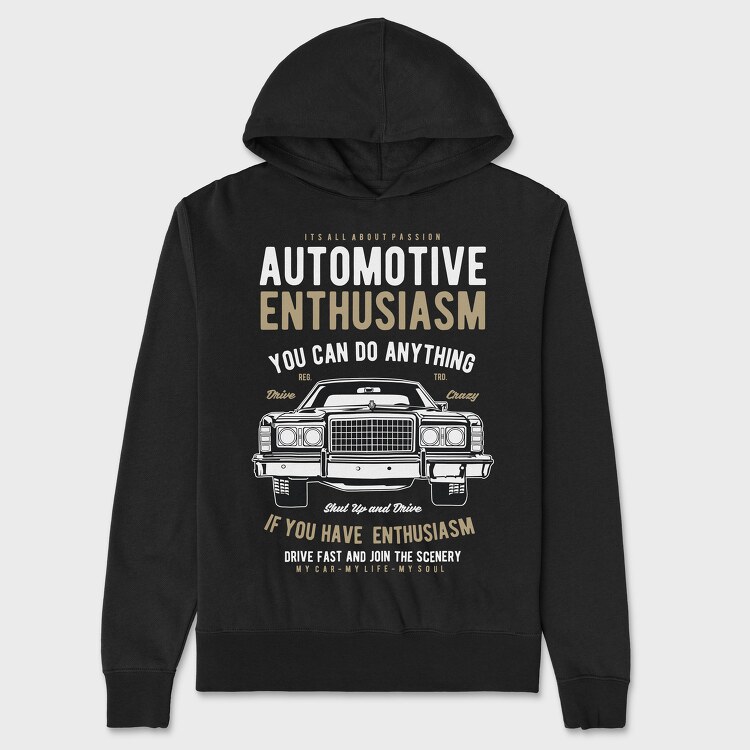 Automotive Enthusiasm, Унисекс Мъжко Суичър