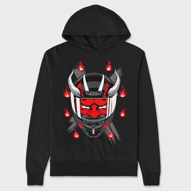 Oni Helmet, Unisex Men's Hoodie