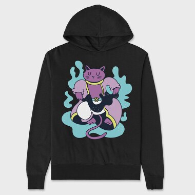 Magician Cat, Unisex Men's Hoodie