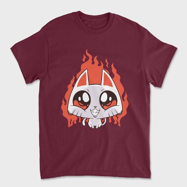 Devil Cat, Unisex Men's T-Shirt