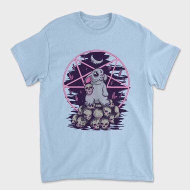 Pentagram Bunny, Unisex Men's T-Shirt