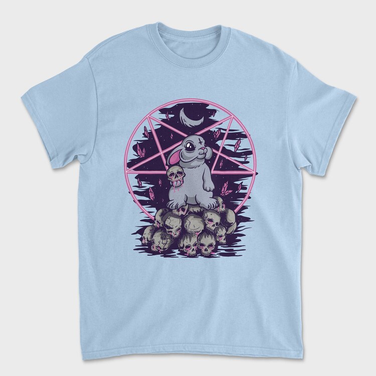 Pentagram Bunny, Unisex Men's T-Shirt