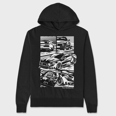 PANEL MUSTANG, Unisex Men's Hoodie