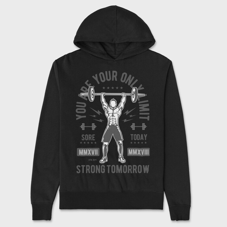 You Are Your Only Limit, Unisex Men's Hoodie