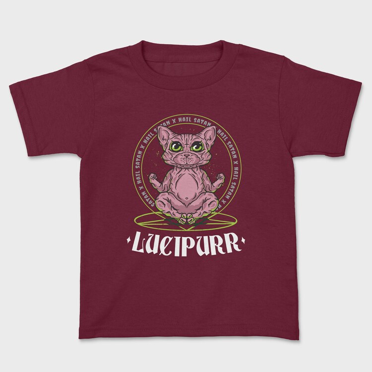 Cute Cat Satan, Kids' T-Shirt
