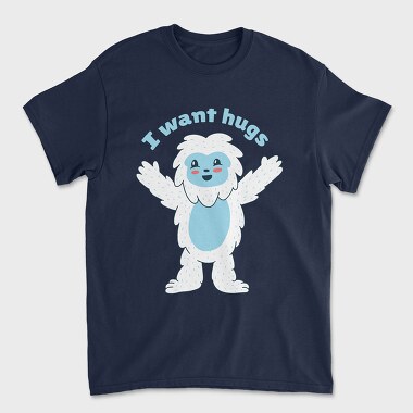 Unisex Men's T-Shirt, I Want Hugs