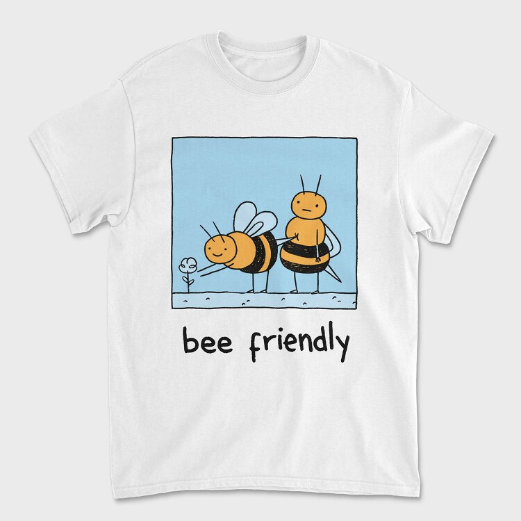 Friendly Bee, Унисекс Мъжка Тениска