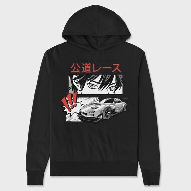 Street Racing, Unisex Men's Hoodie