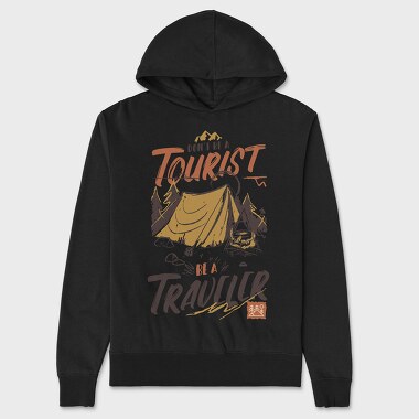 Tourist Traveler, Унисекс Мъжко Суичър