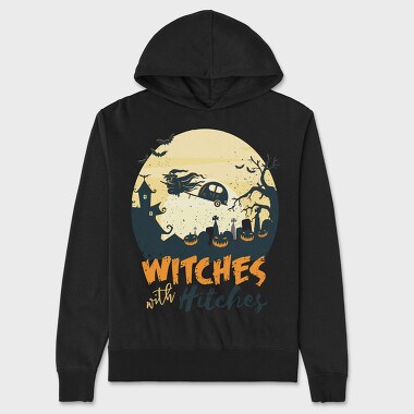 Witch Hitches, Unisex Men's Hoodie