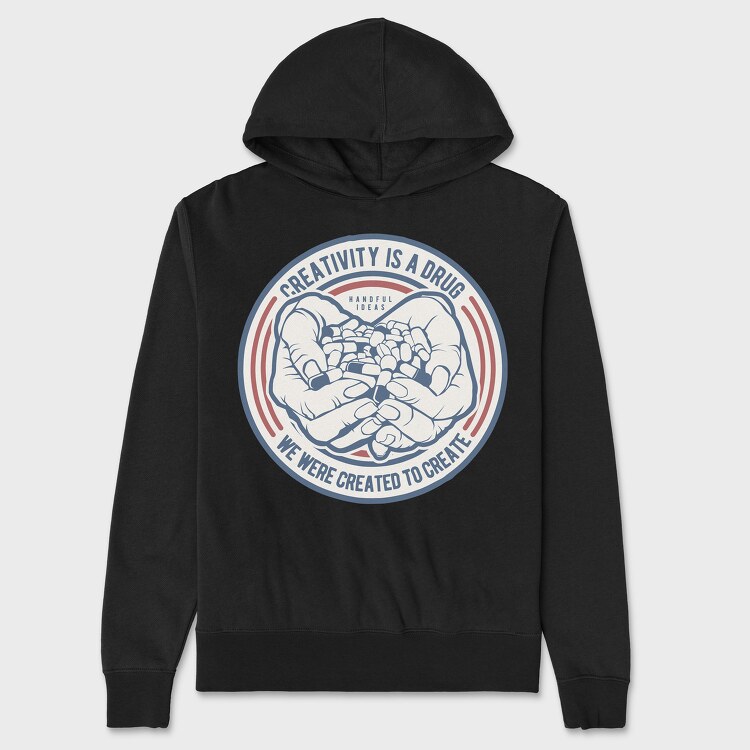 Creativity Is A Drug, Unisex Men's Hoodie
