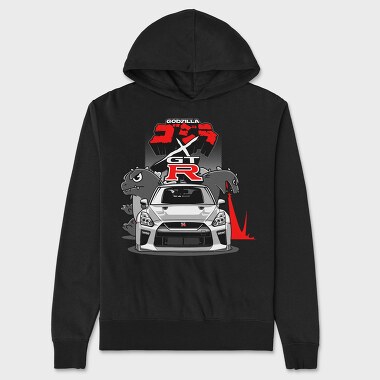 gtr godzilla, Unisex Men's Hoodie