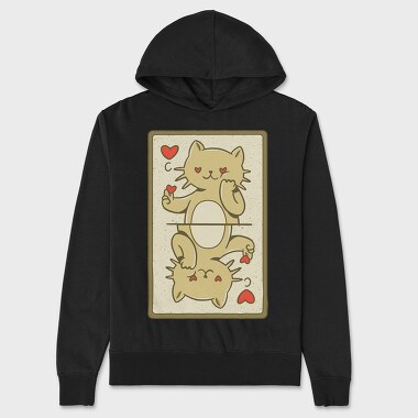 Cat Card, Unisex Men's Hoodie