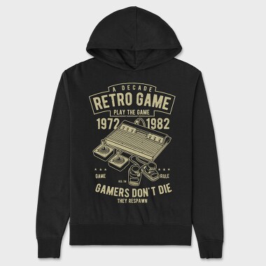 Retro Game, Unisex Men's Hoodie