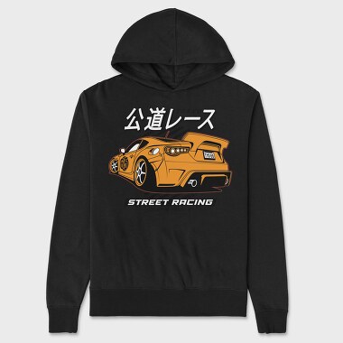 Street Race Tokyo, Unisex Men's Hoodie