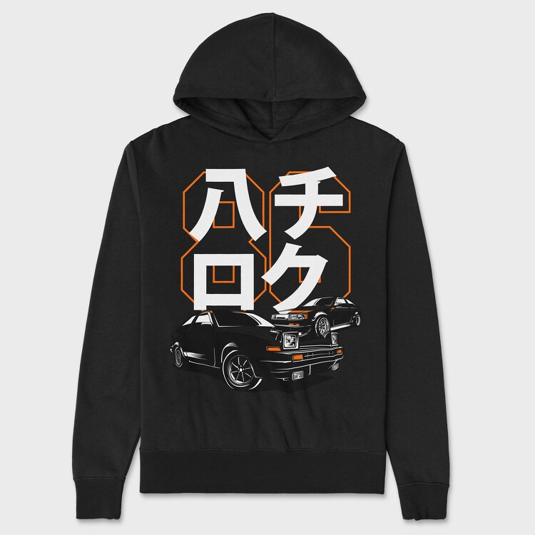 HACHIROKU, Unisex Men's Hoodie