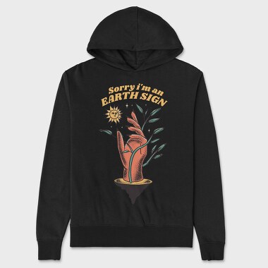 Earth Sign, Unisex Men's Hoodie