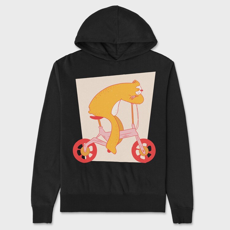 Sloth Ebike, Unisex Men's Hoodie