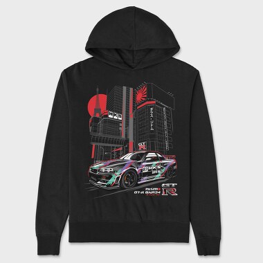 HKS R34, Unisex Men's Hoodie