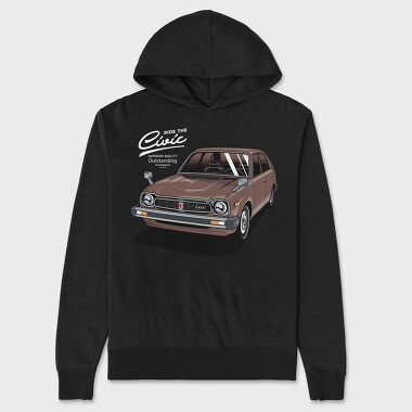 honda civic 1978, Unisex Men's Hoodie