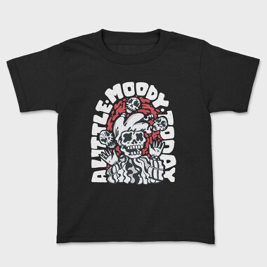 Moody Skeleton, Kids' T-Shirt