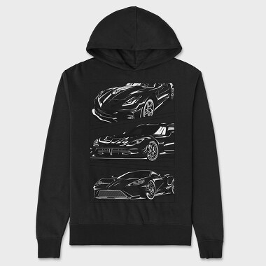 AMERICAN SUPER CAR, Unisex Men's Hoodie