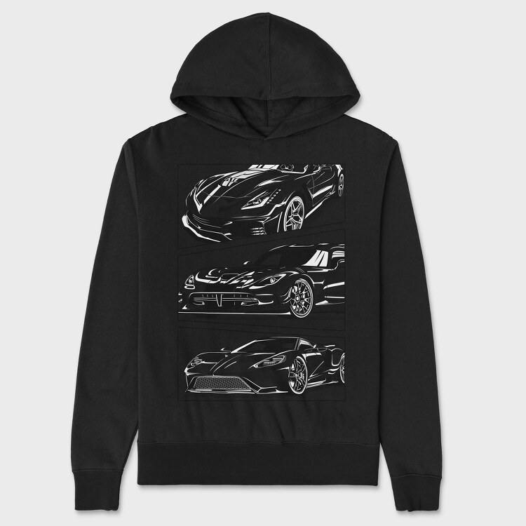 AMERICAN SUPER CAR, Unisex Men's Hoodie