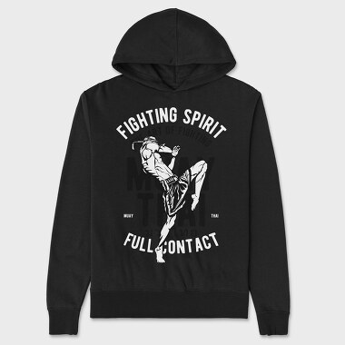 Fighting Spirit, Unisex Men's Hoodie