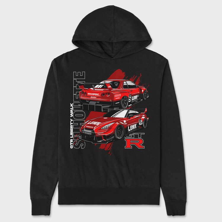 Silhouette GTR, Unisex Men's Hoodie
